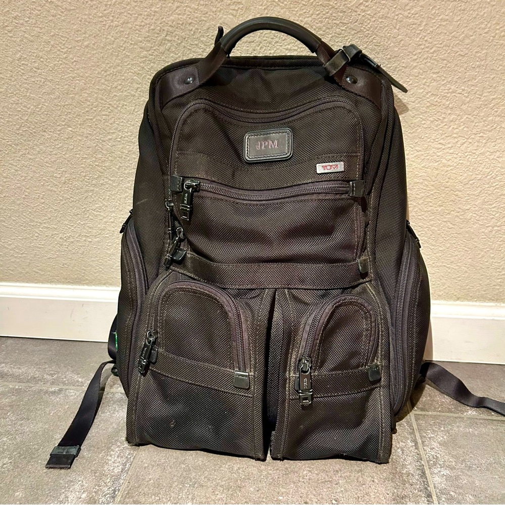 Tumi Alpha Compact Laptop Backpack Black Ballistic Nylon 26173D2